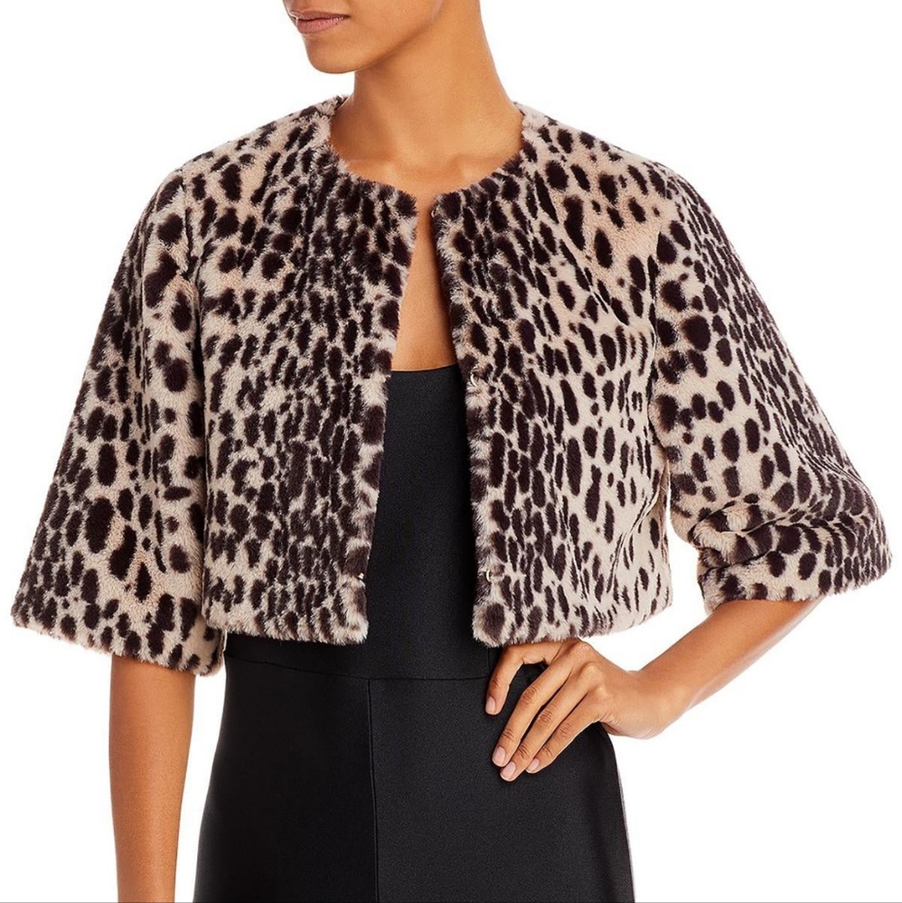 Aqua Women's Animal Print Bolero Size L